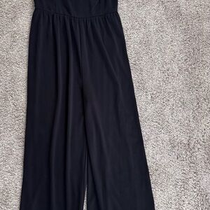 Express Women's Medium Black Wide-Leg Jumpsuit